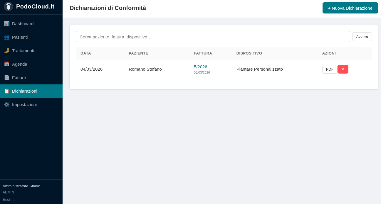 Dichiarazioni di Conformità